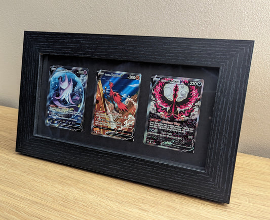 Pokémon Triple card display frame - Black Frame