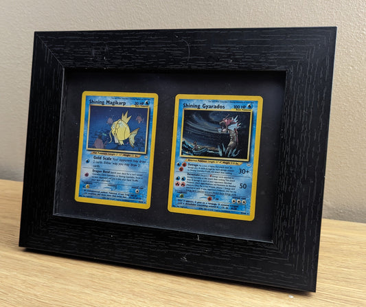 Pokémon Double card display frame - Black Frame